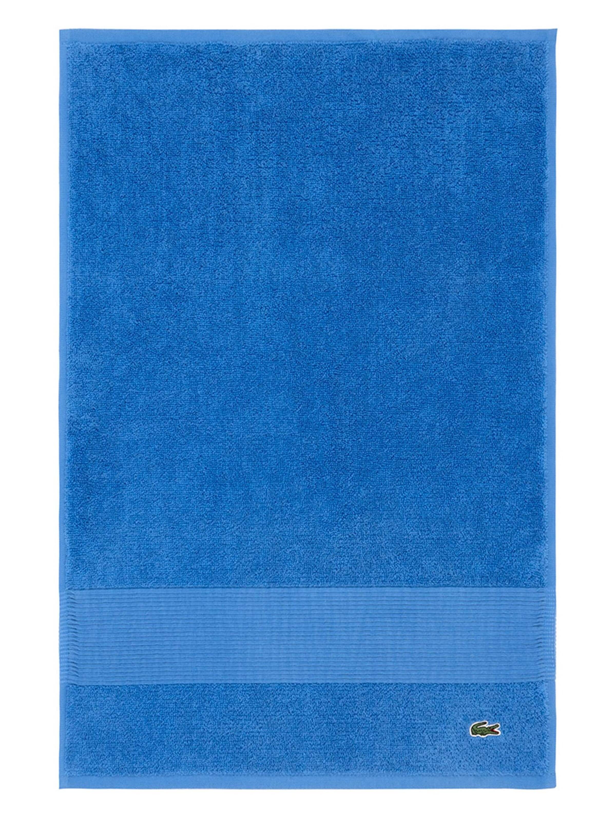 LACOSTE Handtuch 'LLECROCO'‌‌‌‌‌‌‌‌ in Blau: Vorderseite