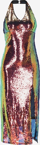 Robe de cocktail faina en mélange de couleurs : devant