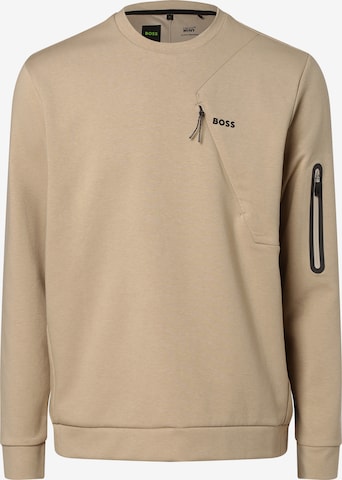 BOSS Black Sweatshirt 'Salbiq' in Beige: predná strana