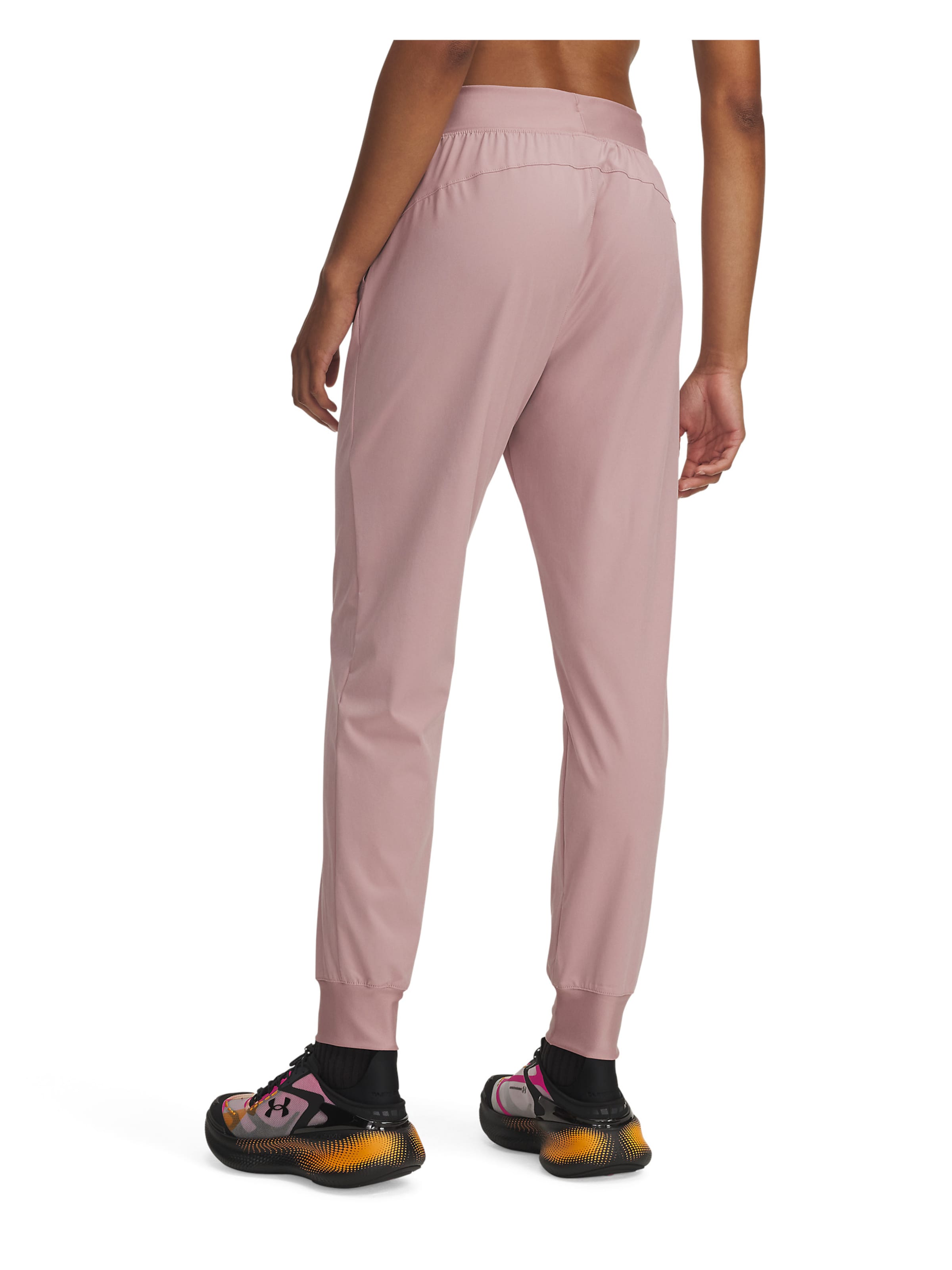 UNDER ARMOUR Tapered Sportbroek 'Rival' in Roze