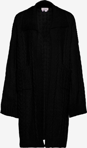 aleva Knit Cardigan in Black: front