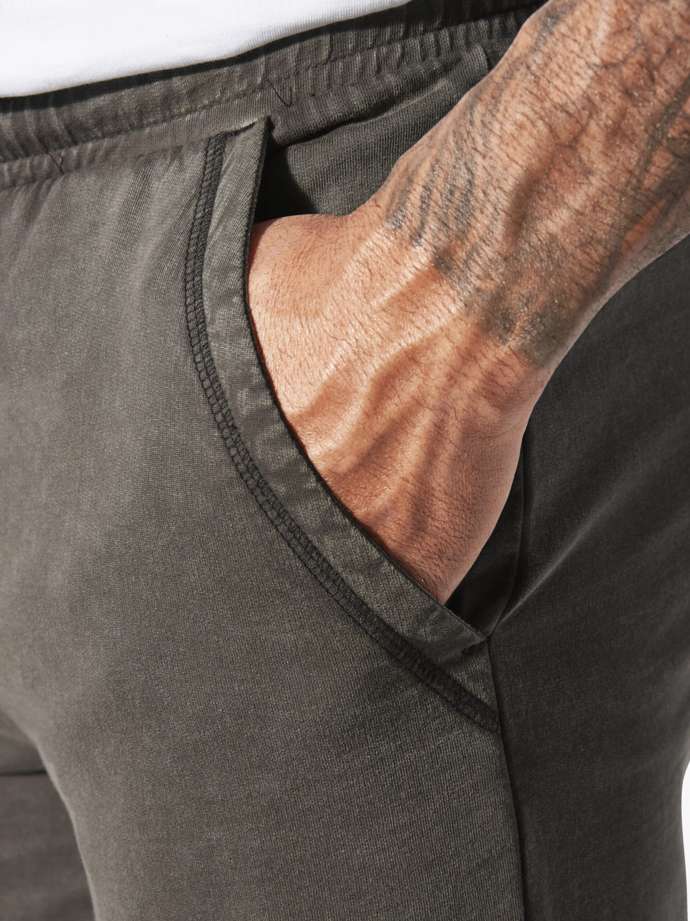 Jan Vanderstorm Loose fit Workout Pants ' Tjape ' in Brown