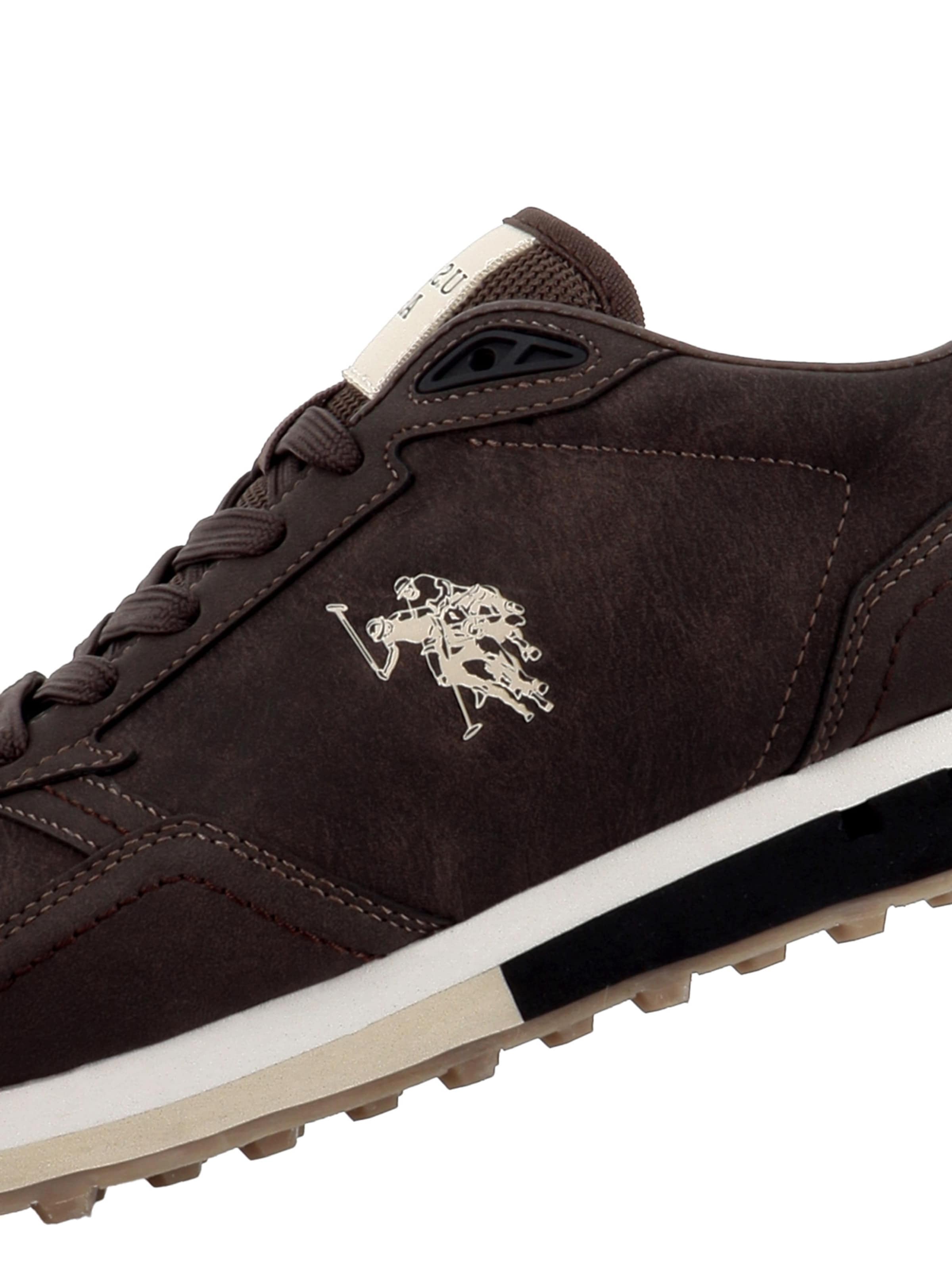 Baskets basses 'April' US POLO ASSN. en marron