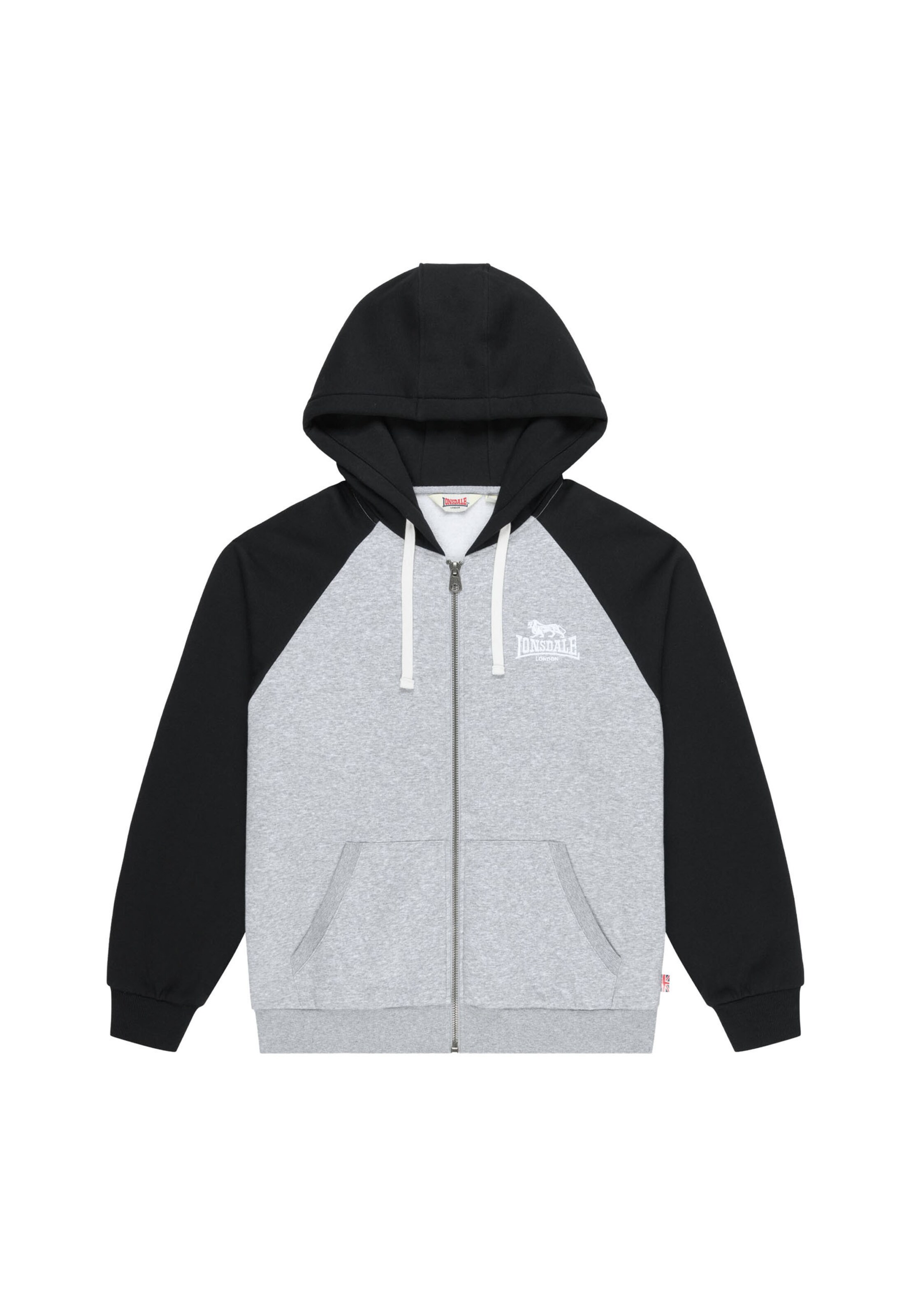 Lonsdale London Bluza rozpinana 'Coulsdon' w kolorze szary: przód