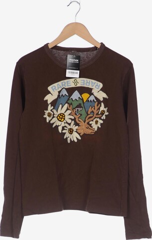 RARE LONDON Top & Shirt in L in Brown: front