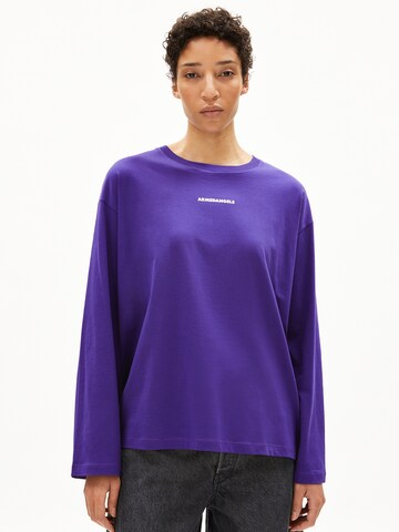 ARMEDANGELS Longsleeve FIETAA DIFFERENCE in Lila: Vorderseite