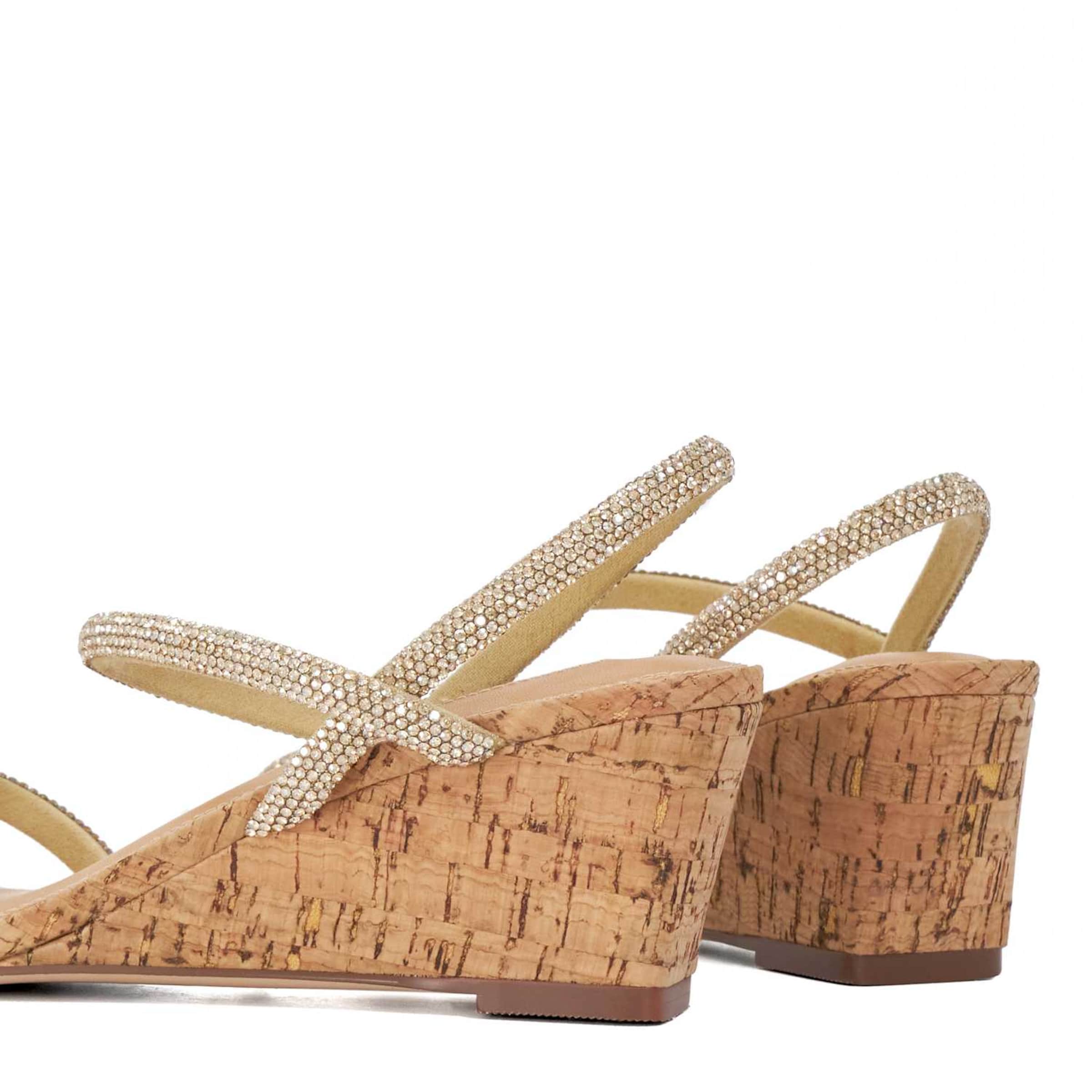 Sandales à lanières Dune LONDON en or