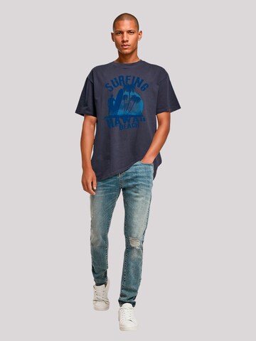 T-Shirt 'Hawaii Surf Beach Summer' F4NT4STIC en bleu