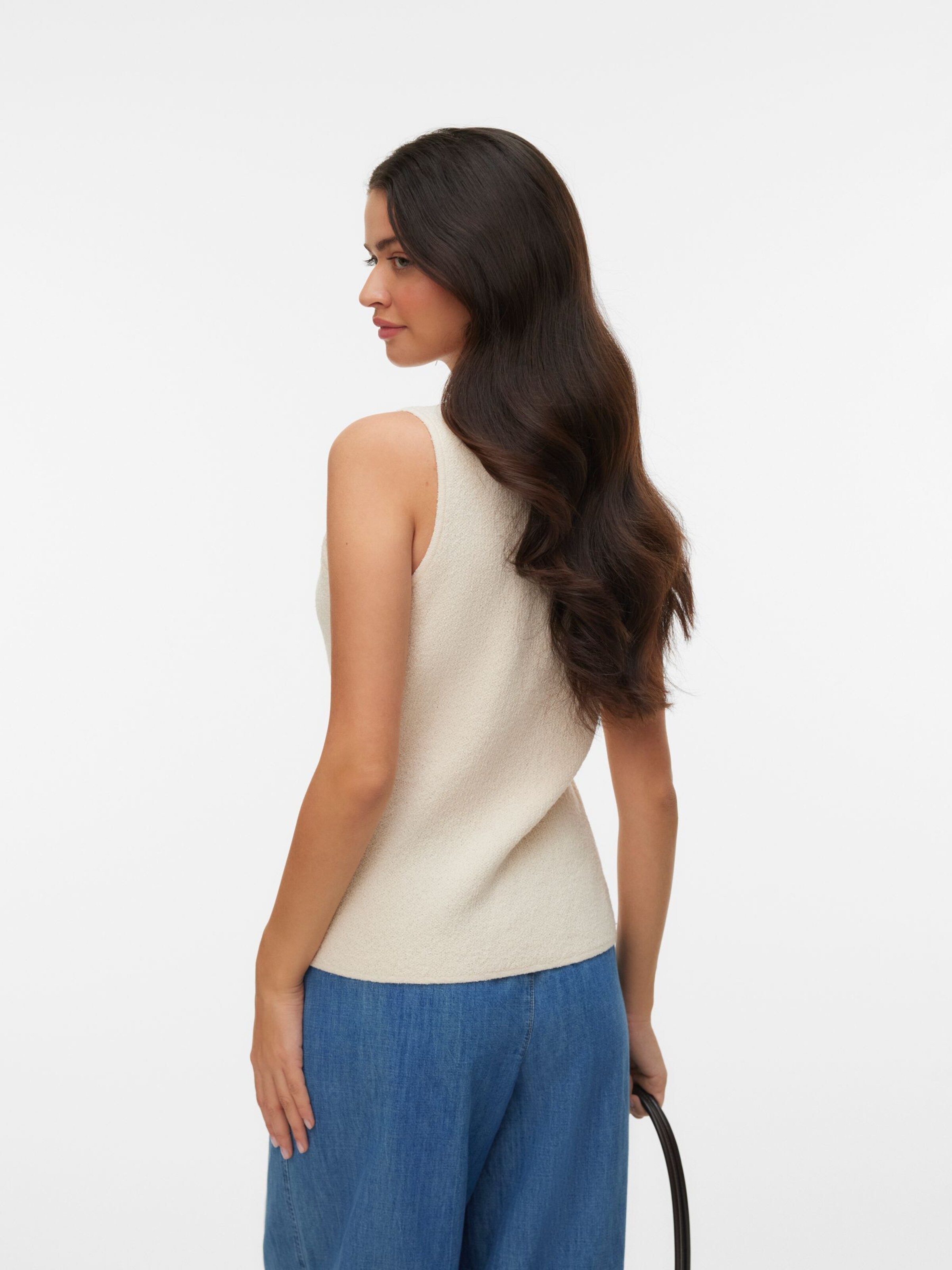 Gilet in maglia 'VMSILVIA' di VERO MODA in beige