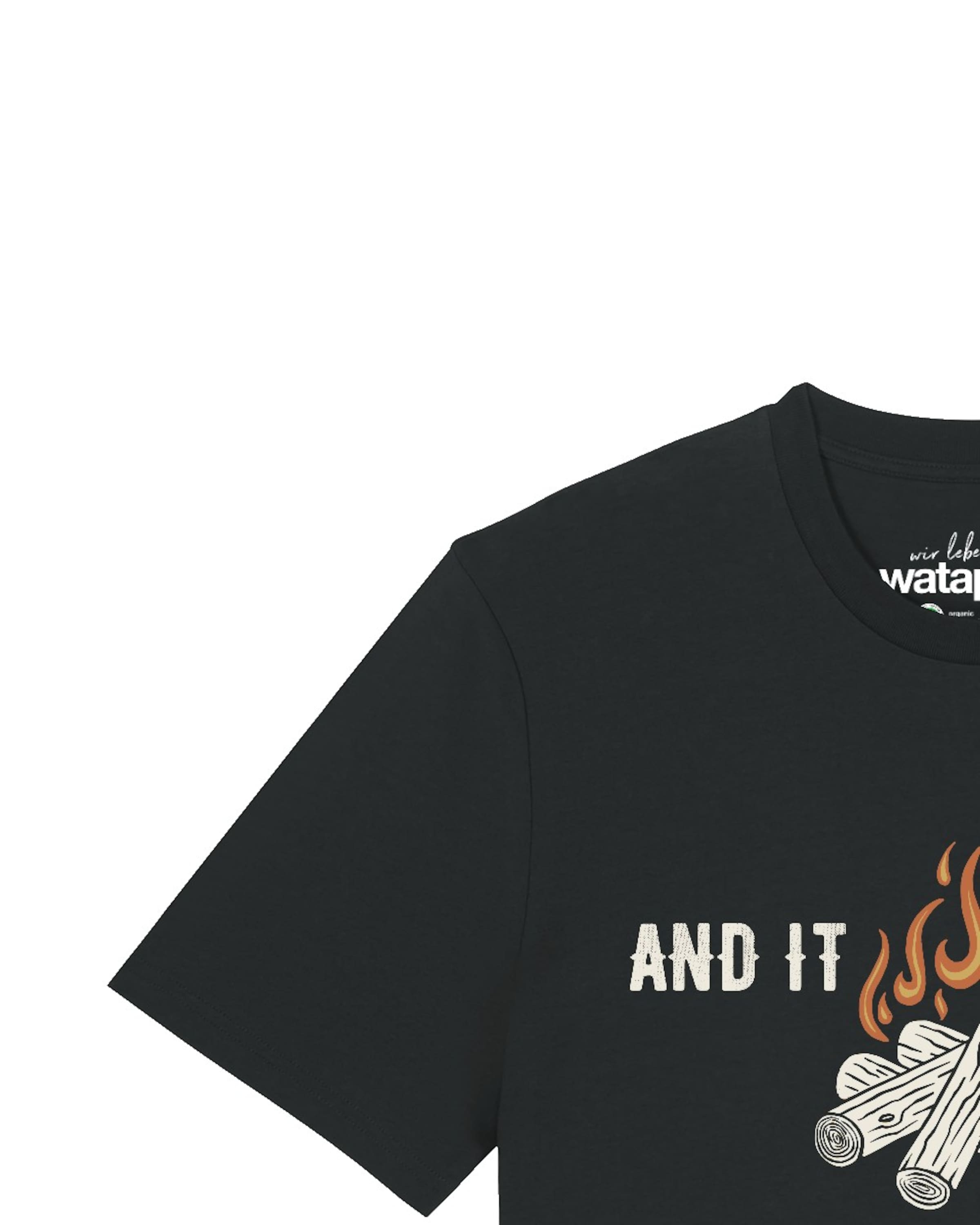 T-Shirt 'And It Burns' Watapparel en noir