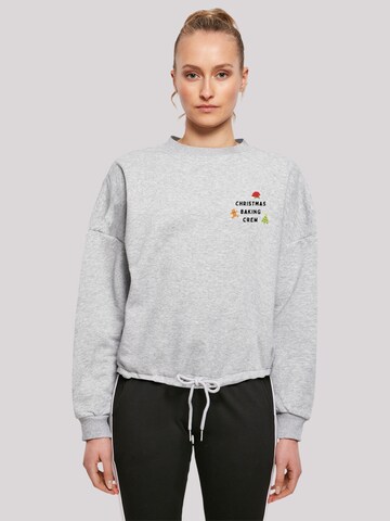 Sweat-shirt F4NT4STIC en gris : devant