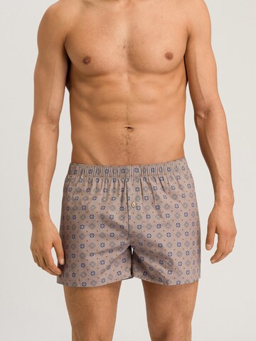 Hanro Boxer shorts ' Fancy Woven ' in Beige: front