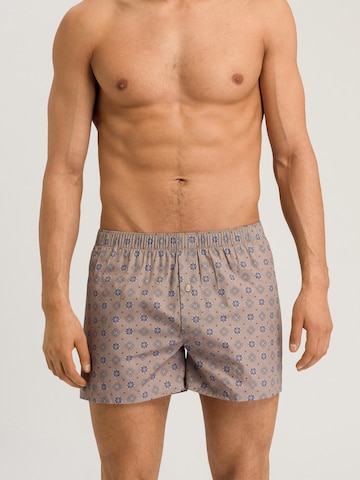 Hanro Boxershorts ' Fancy Woven ' in Beige: predná strana