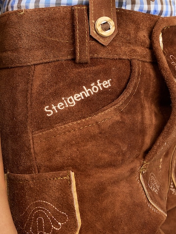Steigenhöfer Regular Traditional Pants 'Clara' in Brown