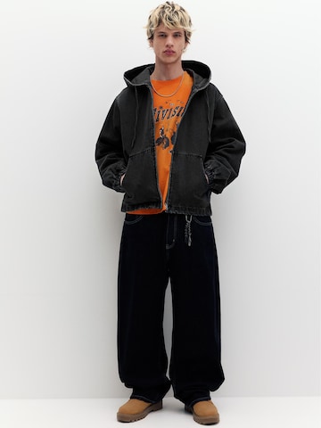 Pull&Bear Prehodna jakna 'STWD' | črna barva