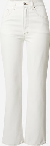 EDITED جينز واسع من الأسفل جينز 'Caro' بلون أبيض: الأمام