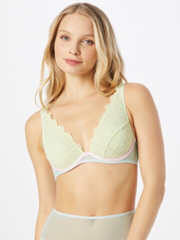 Dora Larsen Triangle Bra 'EMELIE' in Yellow: front