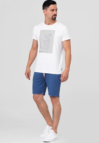 INDICODE JEANS Regular Shorts 'Aldrich' in Blau