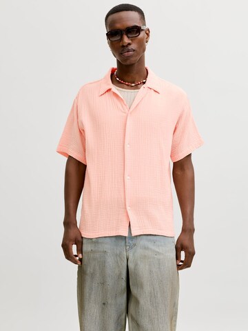 JACK & JONES - Ajuste regular Camisa 'JORNantucket' en rosa: frente