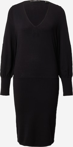 Esprit Collection Sukienka z dzianiny w kolorze czarny: przód