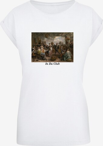 Mister Tee Shirt 'Club New' in Wit: voorkant