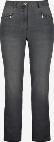 Ulla Popken Regular Jeans in Grey: front