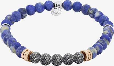 Tateossian London Armband 'Stonehenge' in royalblau / goldgelb / silbergrau / schwarz / silber, Produktansicht