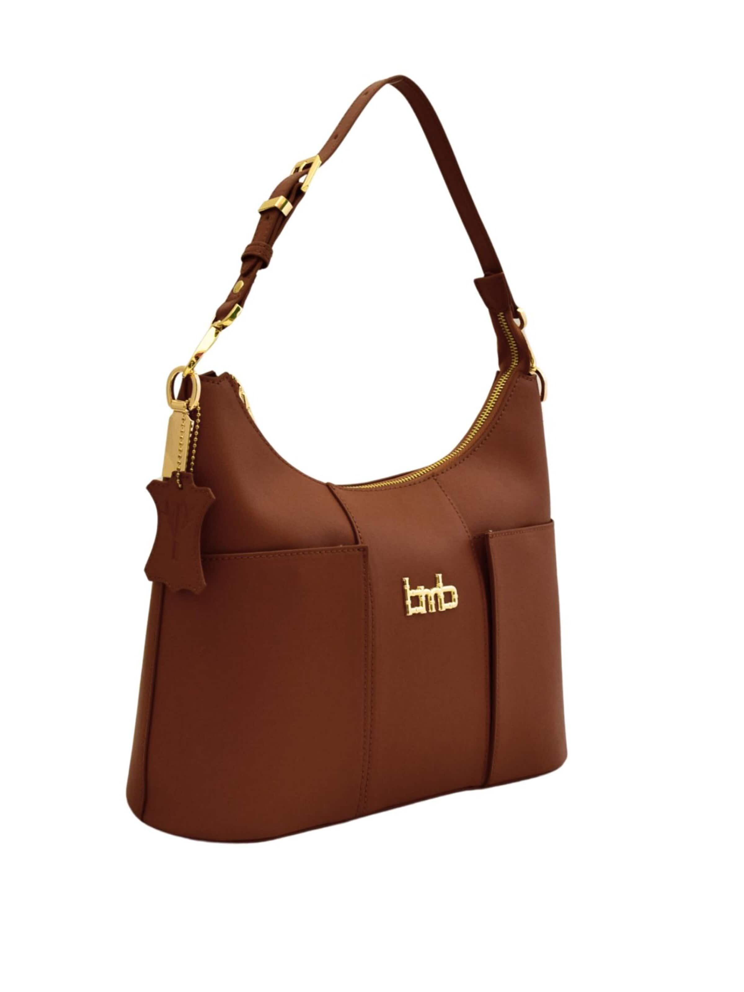 BMB BAGS Handbag 'Doris' in Brown