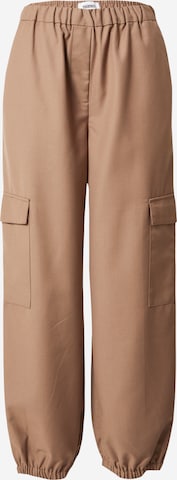 Tapered Pantaloni 'KATES' di minimum in marrone: frontale