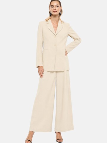 IMPERIAL Wide leg Broek in Beige