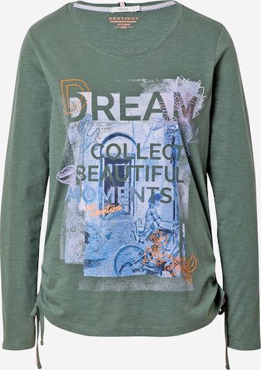 CECIL T-shirt en kaki / mélange de couleurs, Vue avec produit