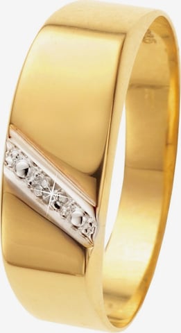 Lucardi Ring 'Klassisch' in Gold: front