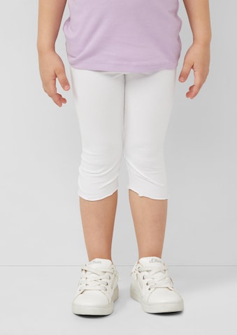 Coupe slim Leggings s.Oliver en blanc