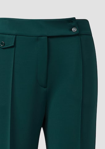 évasé Pantalon à plis s.Oliver en vert