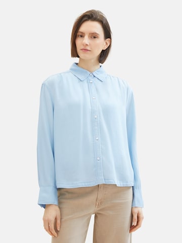 TOM TAILOR Bluse in Blau: predná strana