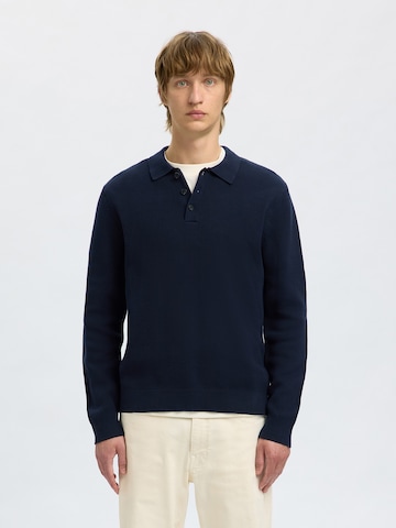 SELECTED Sweater 'SLHDANE' in Blue: front