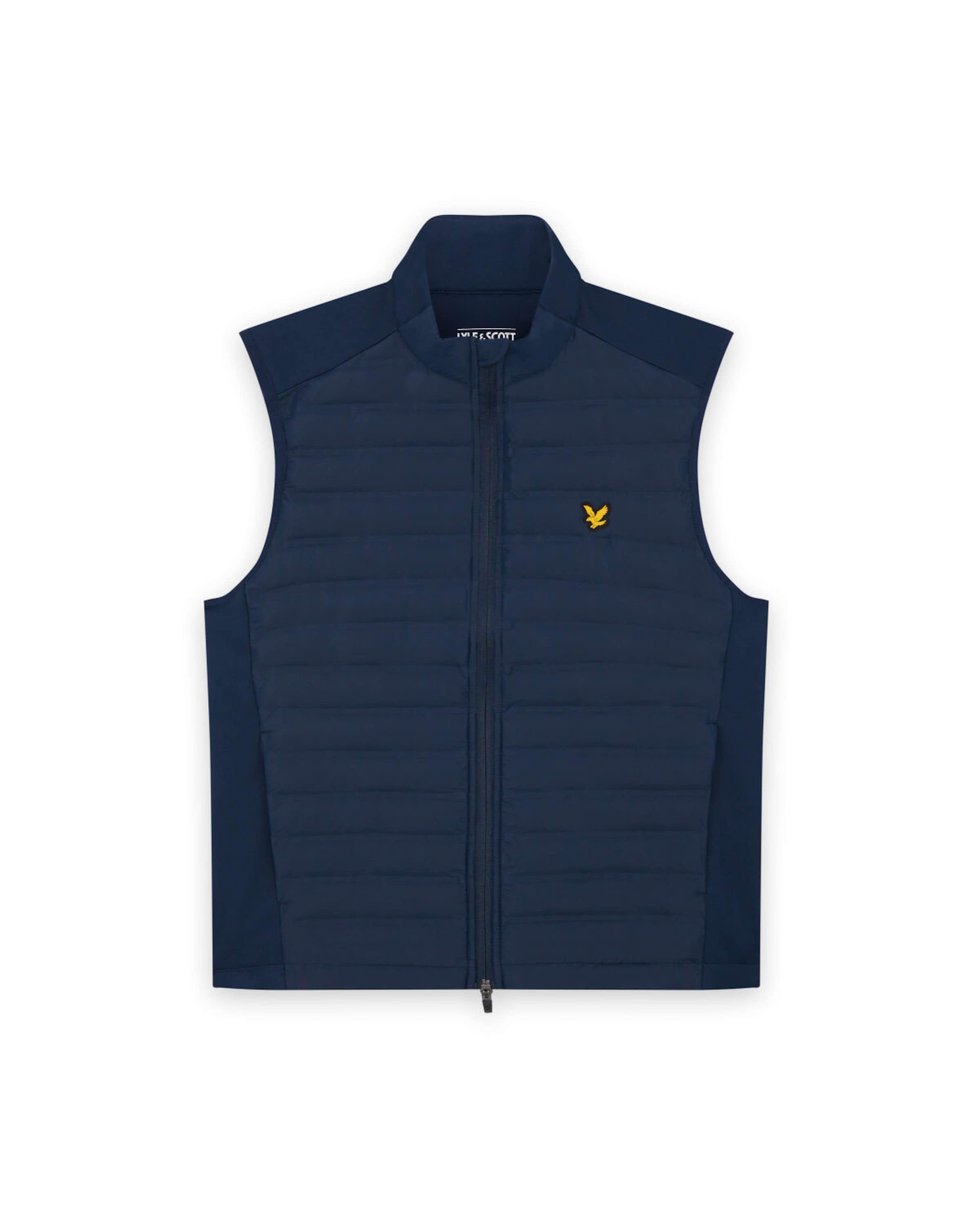 Lyle & Scott Sportbodywarmer in Blauw: voorkant