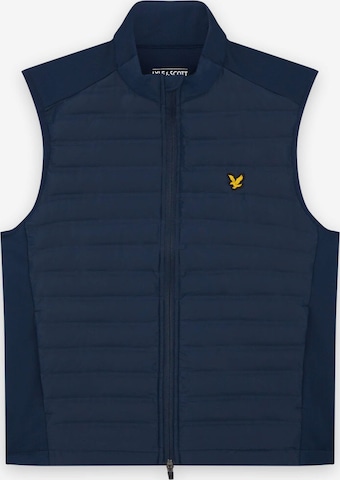 Lyle & Scott Sportbodywarmer in Blauw: voorkant