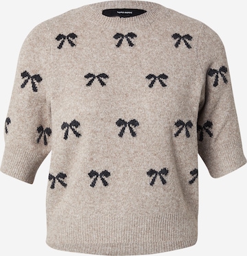 Pull-over 'VMDOFFY INTARSIA' VERO MODA en gris : devant