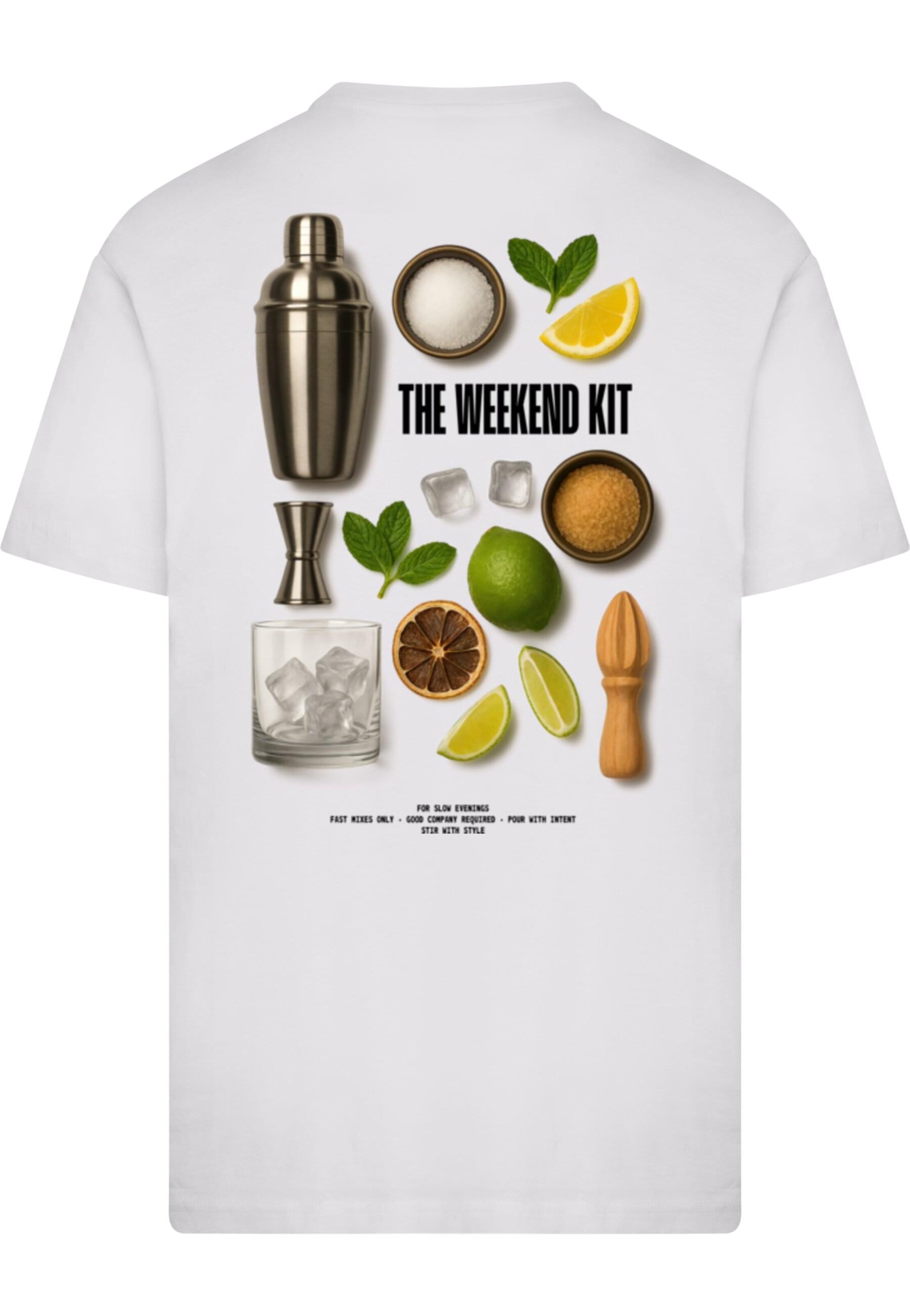 Mister Tee Tričko 'The Weekend Kit' – bílá