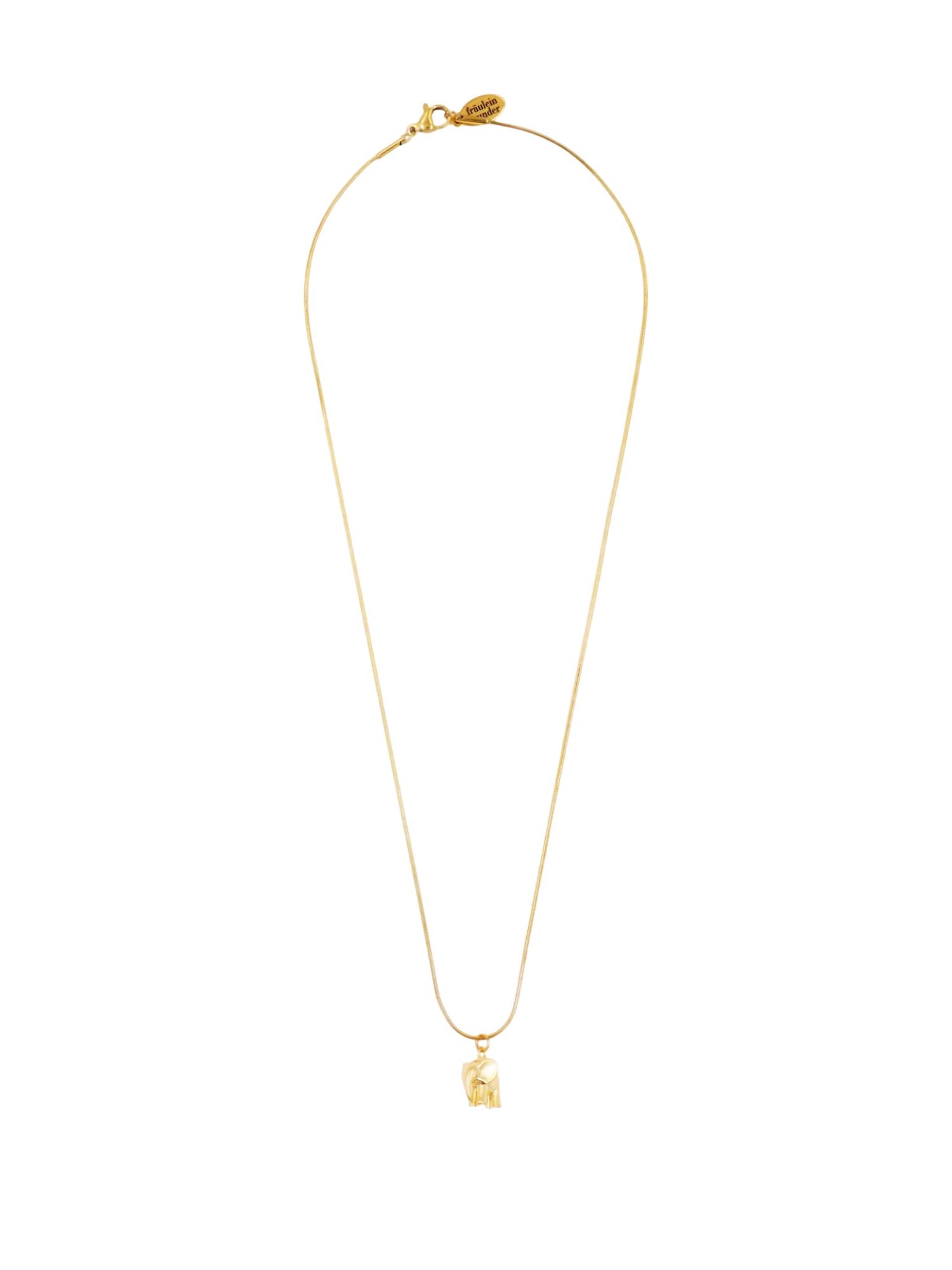 Fräulein Wunder Kette 'Elefant'‌ in 45 cm in gold, Produktansicht