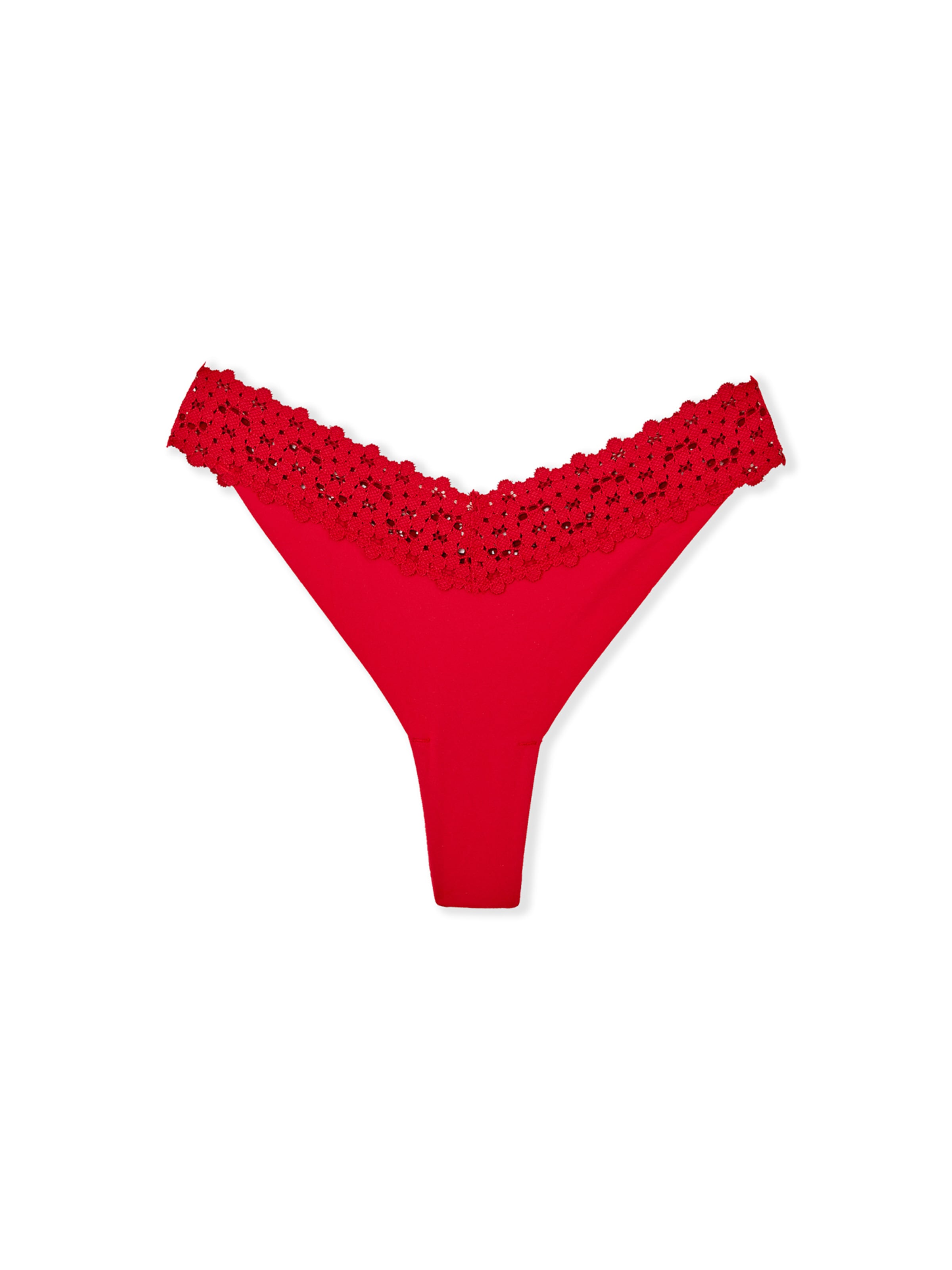 ETAM String 'Wich' in Rood: voorkant