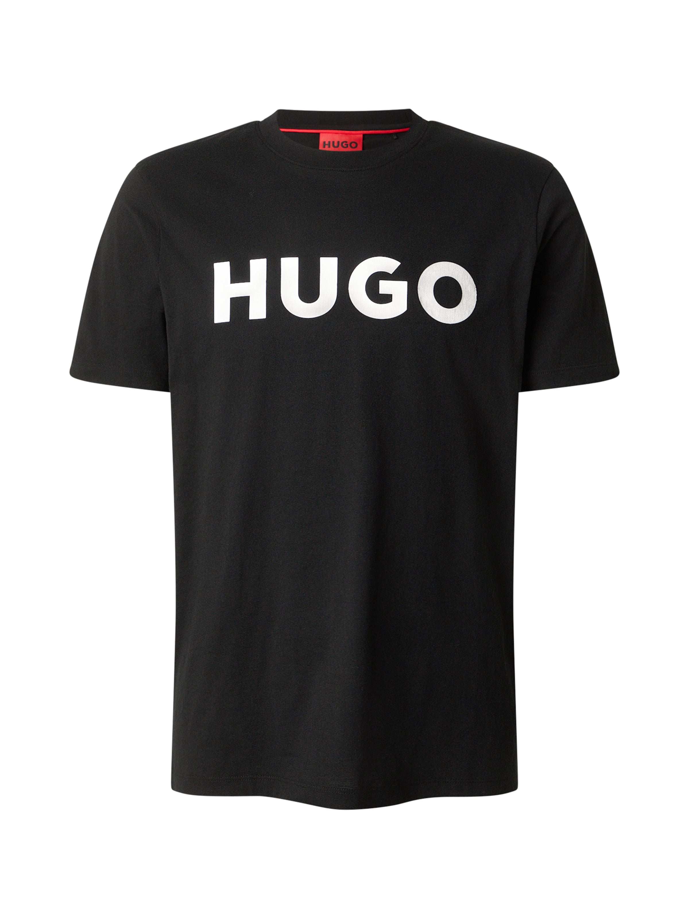 HUGO Μπλουζάκι 'Dulivio' σε μαύρο: μπροστά