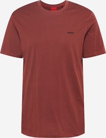 T-Shirt 'Dero' HUGO Red en marron : devant