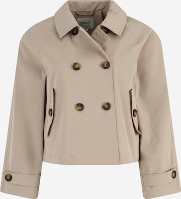 Only Petite Between-seasons coat 'APRIL' in Beige: front