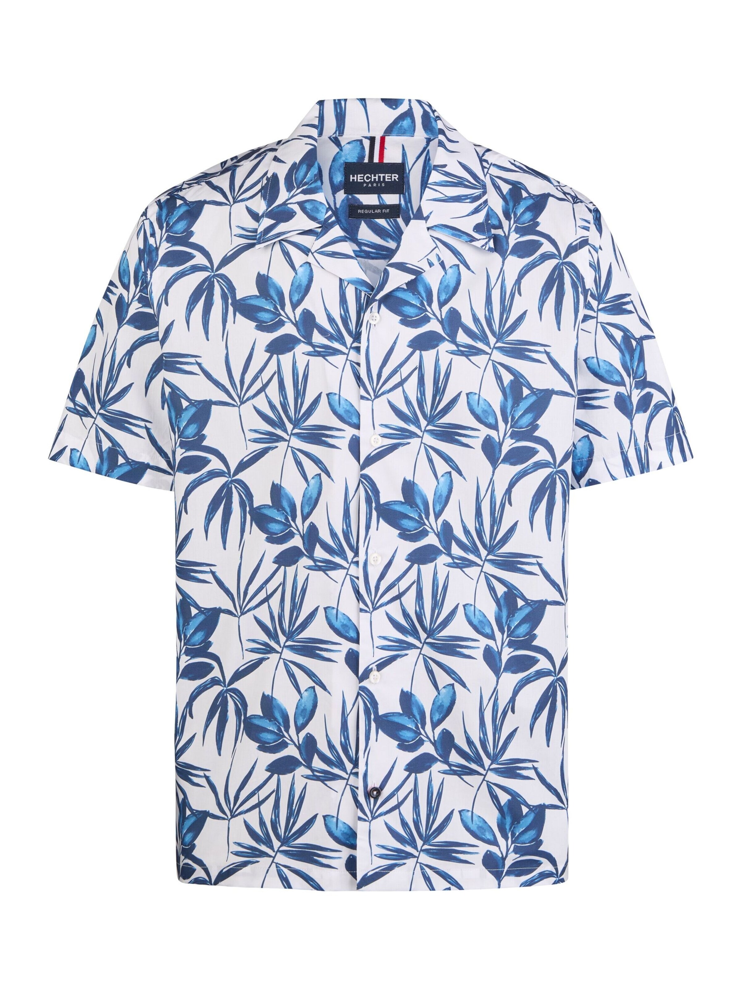 Coupe regular Chemise HECHTER PARIS en bleu : devant