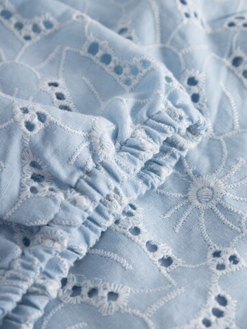 KnowledgeCotton Apparel Bluse in Blau