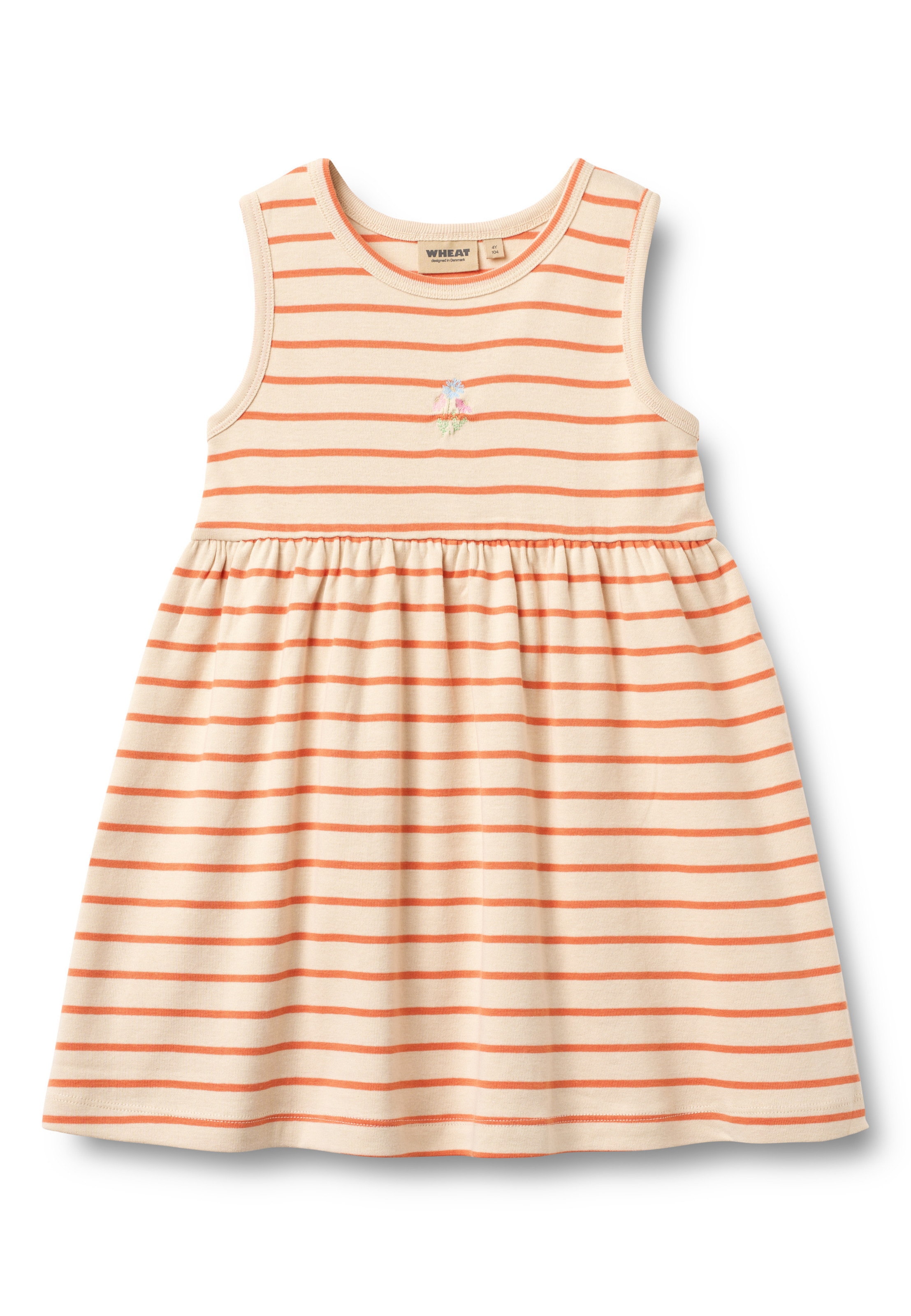 Robe 'Martha' WHEAT en orange : devant