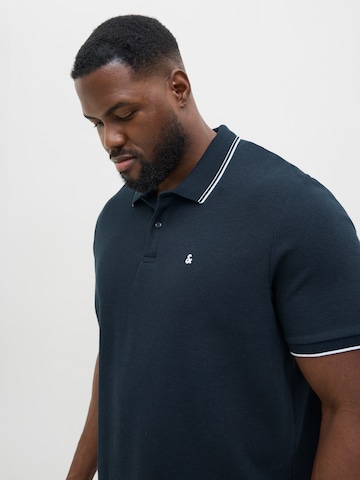 Jack & Jones Plus Poloshirt 'JJEAustin' in Schwarz