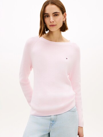 TOMMY HILFIGER Trui in Roze: voorkant